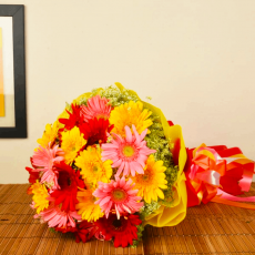 12 Mix Gerberas Bunch