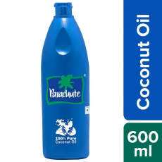 Parachute Pure Coconut Oil, 600 ml...