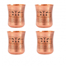 Damru Designer Copper Glass Tumbler