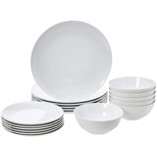 Dinnerware Set - White Porcelain...