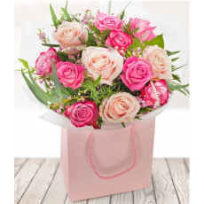 Dozen Pink Roses